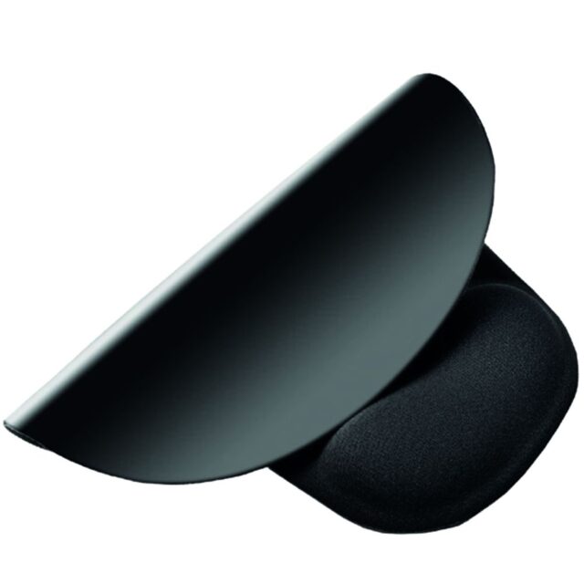 ACT Ergonomic mouse pad with wrist rest, black