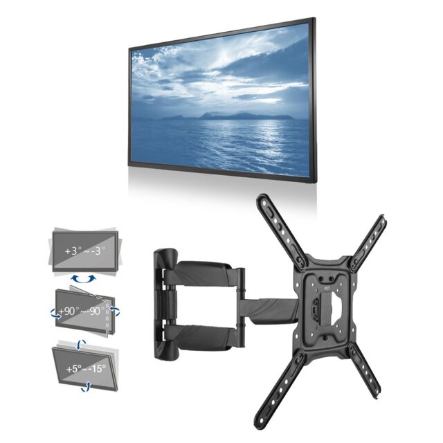 ACT Full motion TV en monitor wandsteun, 23" tot 55", VESA