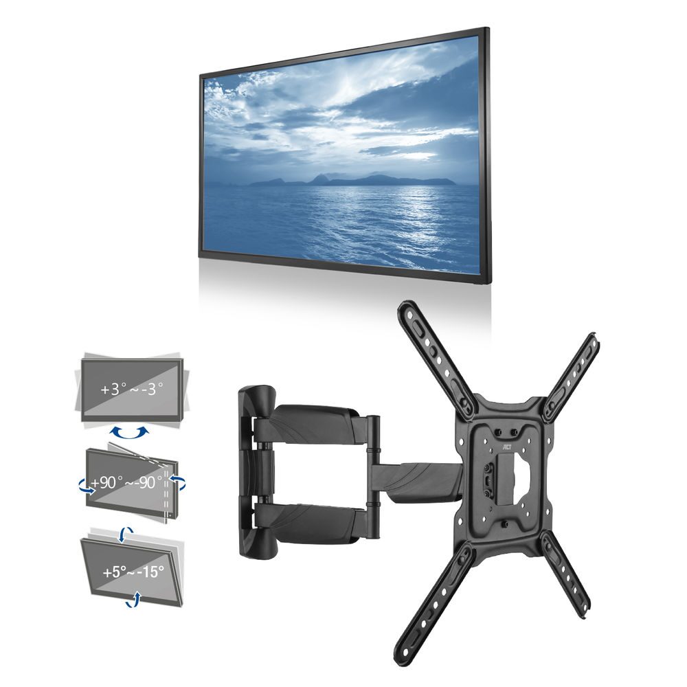 ACT Full motion TV en monitor wandsteun, 23" tot 55", VESA