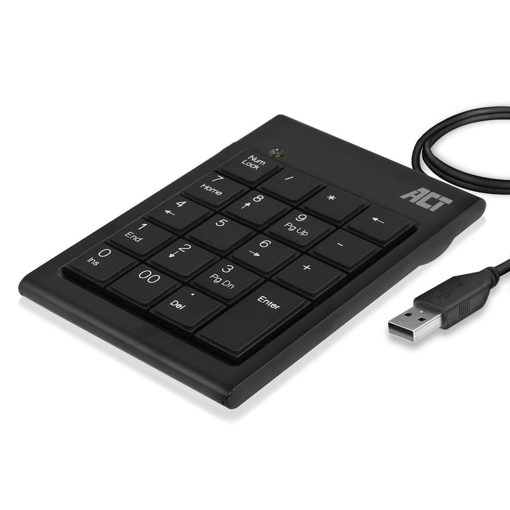 ACT Keyboard USB, Nummeric, Black
