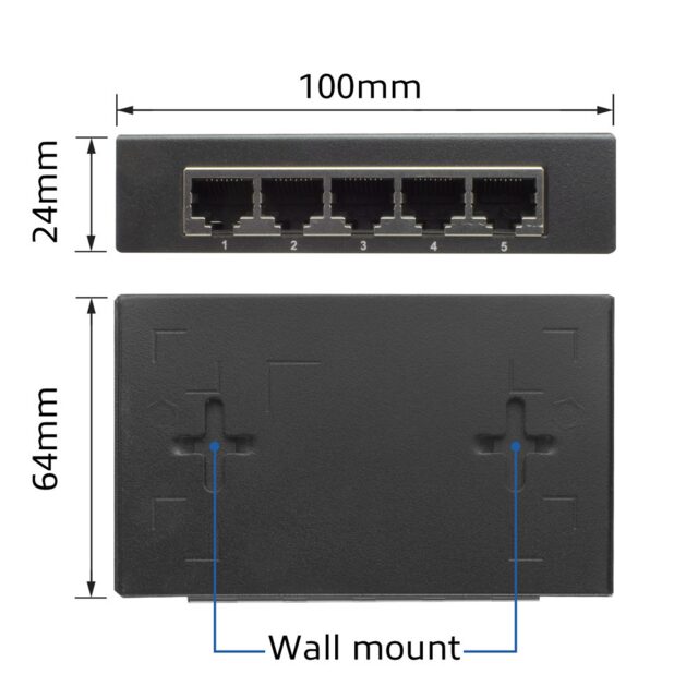 ACT 5-PORT GIGABIT ETHERNET SWITCH METAL