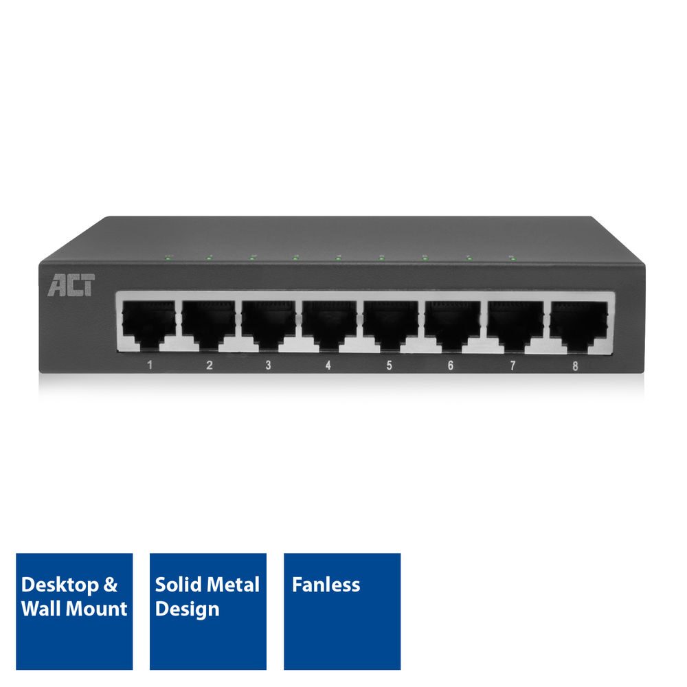 ACT 8-Port Gigabit Ethernet Network Switch