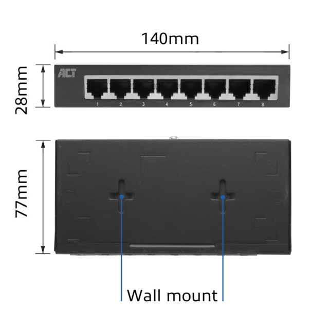 ACT 8-Port Gigabit Ethernet Network Switch