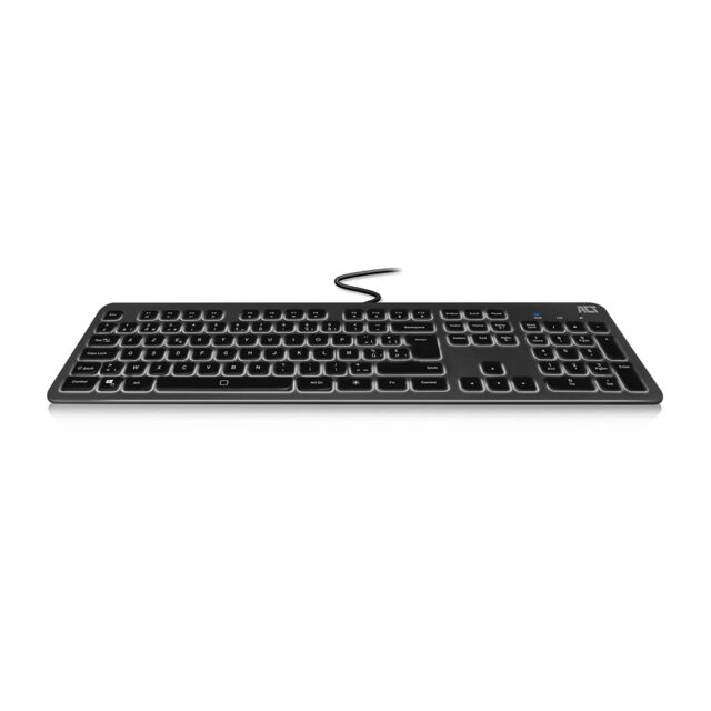 ACT Wired Keyboard with backlight illumination (Azerty/BE layout)