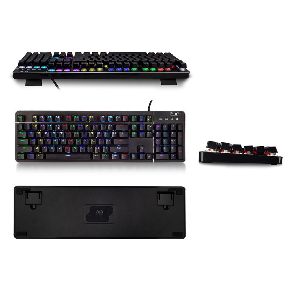 Ewent RGB Illuminated Gaming Keyboard, USB, QWERTY Layout