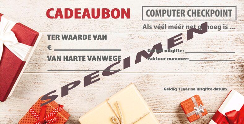 Computer Checkpoint cadeaubon €25